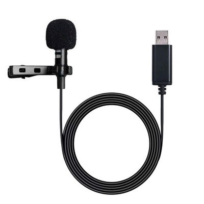 NowTH USB Microphone Lavalier Lapel Clip on Mic with 6.56ft Cable for Laptop,...