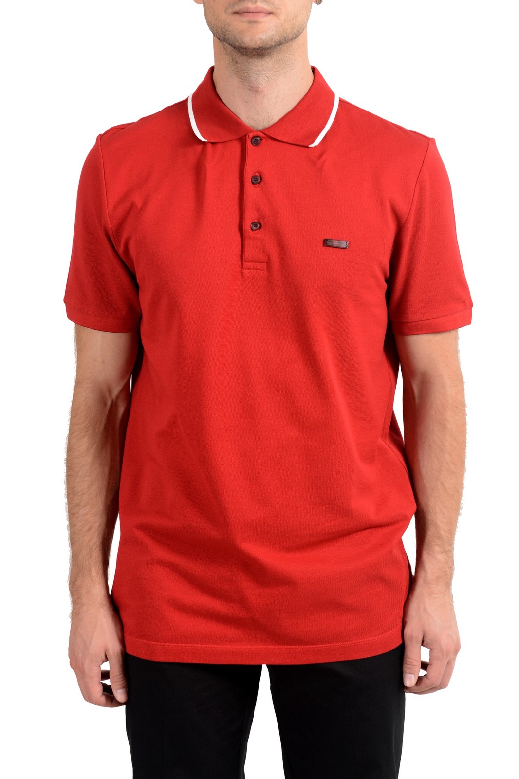 Мужская красная рубашка поло Burberry с коротким рукавом 38990₽