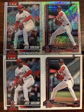 Jose Soriano 4 Card LOT! Confetti / Holo Foil - Los Angeles Angels