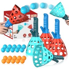 Bennol Outdoor Game Toys for Kids Boys with 20 Balls Pop Medium, Red  Blue