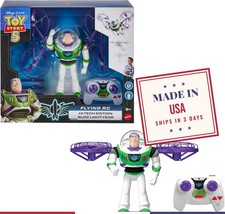 Mattel Disney and Pixar Toy Story 5 Flying RC, Hi-Tech Edition Buzz Lightyear Re