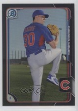 2015 Bowman Draft Chrome Asia Exclusive Black Refractor Carson Sands #190 7l6
