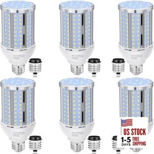 6 Pack 54W Corn LED Light Bulb, 480 Watt Equivalent 54w 6pack 5000k Corn Bulb