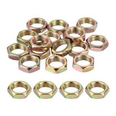 20Pcs M16x1.5x8mm Steel Hex Nuts, Nuts Fasteners, 22mm Width Color Zinc