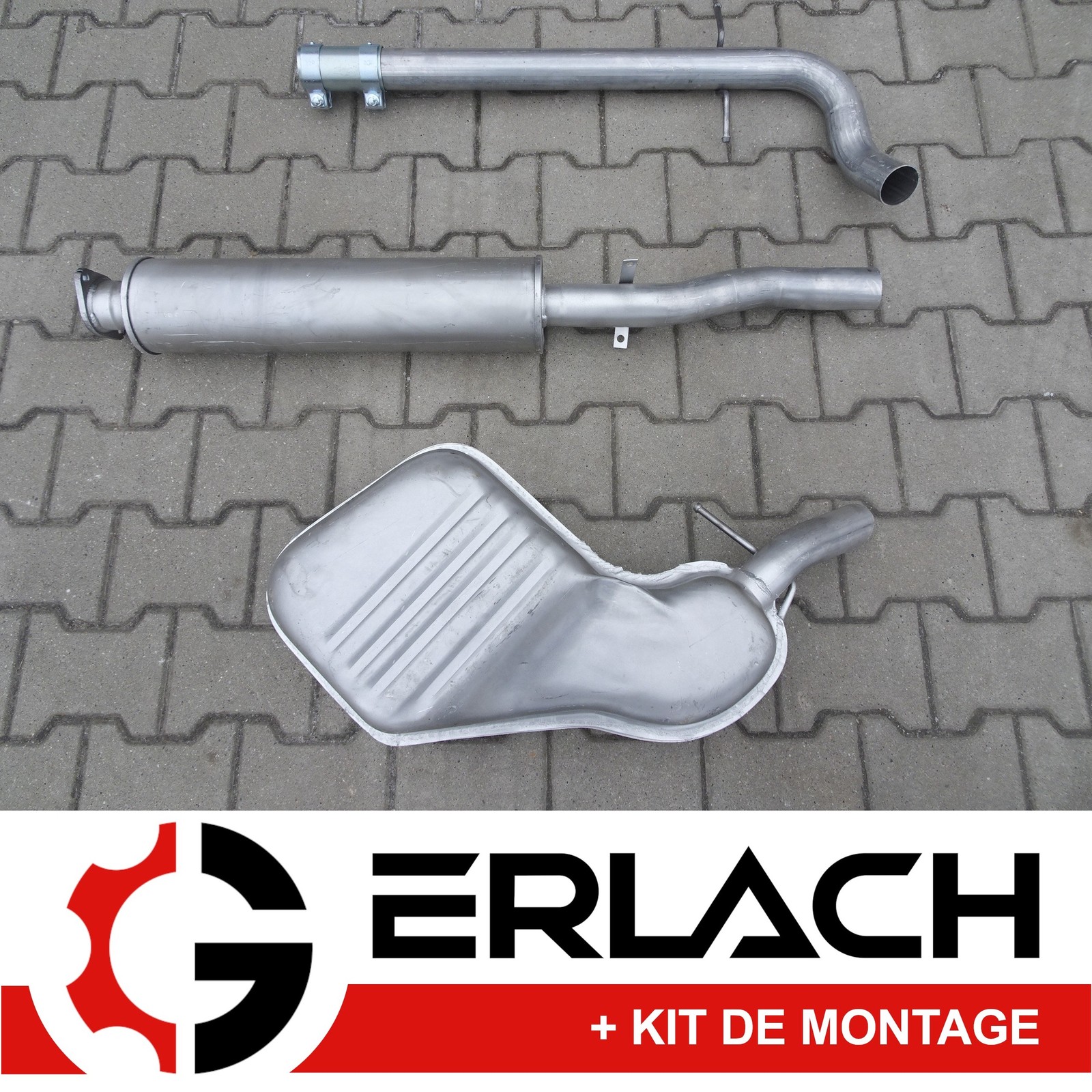 Silencieux echappement Volvo V70 II 2.4 piece de rechange premium acier renforce 3675