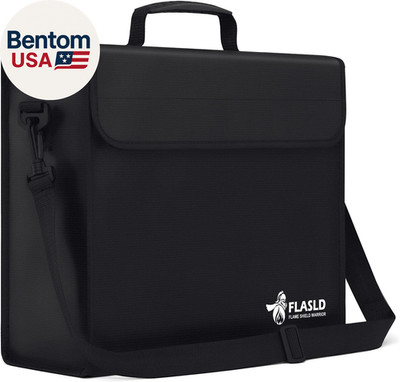 Fireproof Document Bags, 15X12X5  Large Fireproof & Water Resistant Bag, Holder