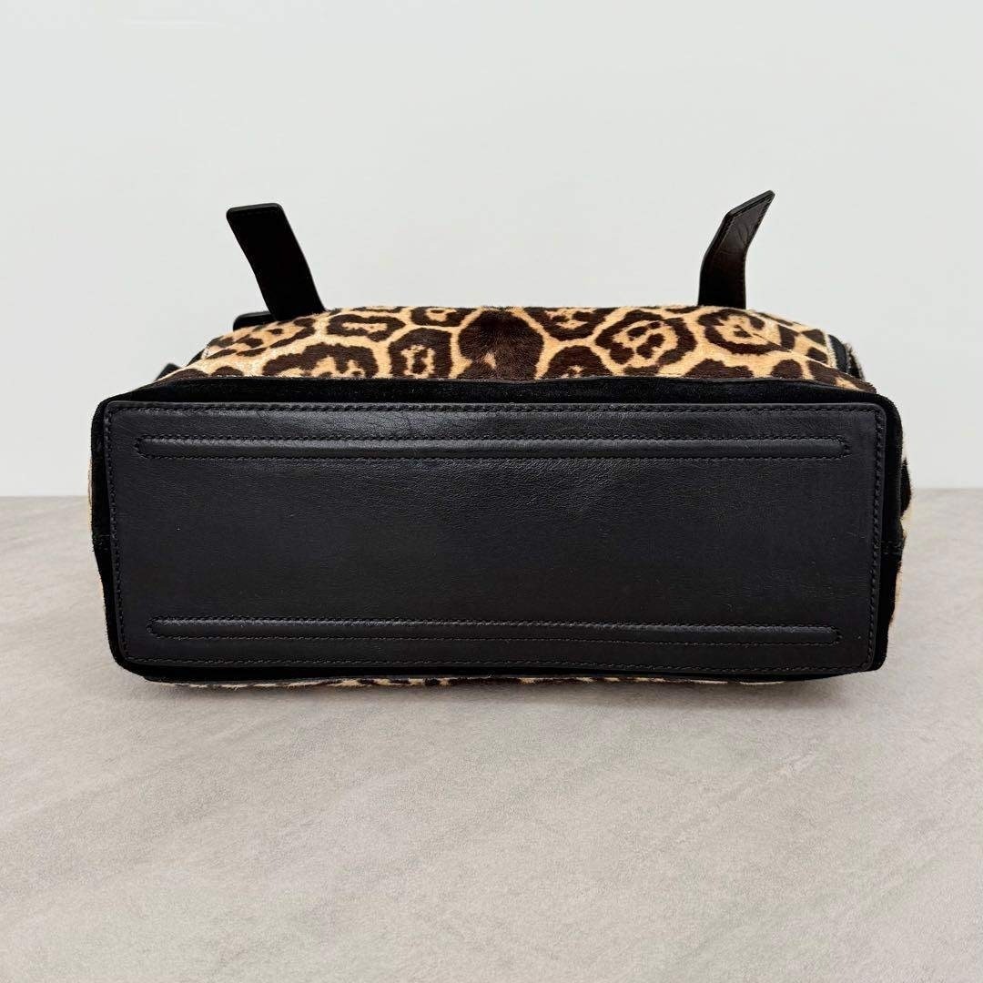 Yves saint Laurent Leopard Pony Hair Shoulder Bag 2000s Vintage Used Japan thumbnail 8