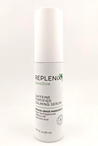 Replenix Sensitive Caffeine Fortified Calming Serum 1floz Green Tea Hyaluronic