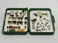 Sportsman's Warehouse Foam Fly Box w/ 130 Flies Midges Scuds Nymphs 6" x 4"