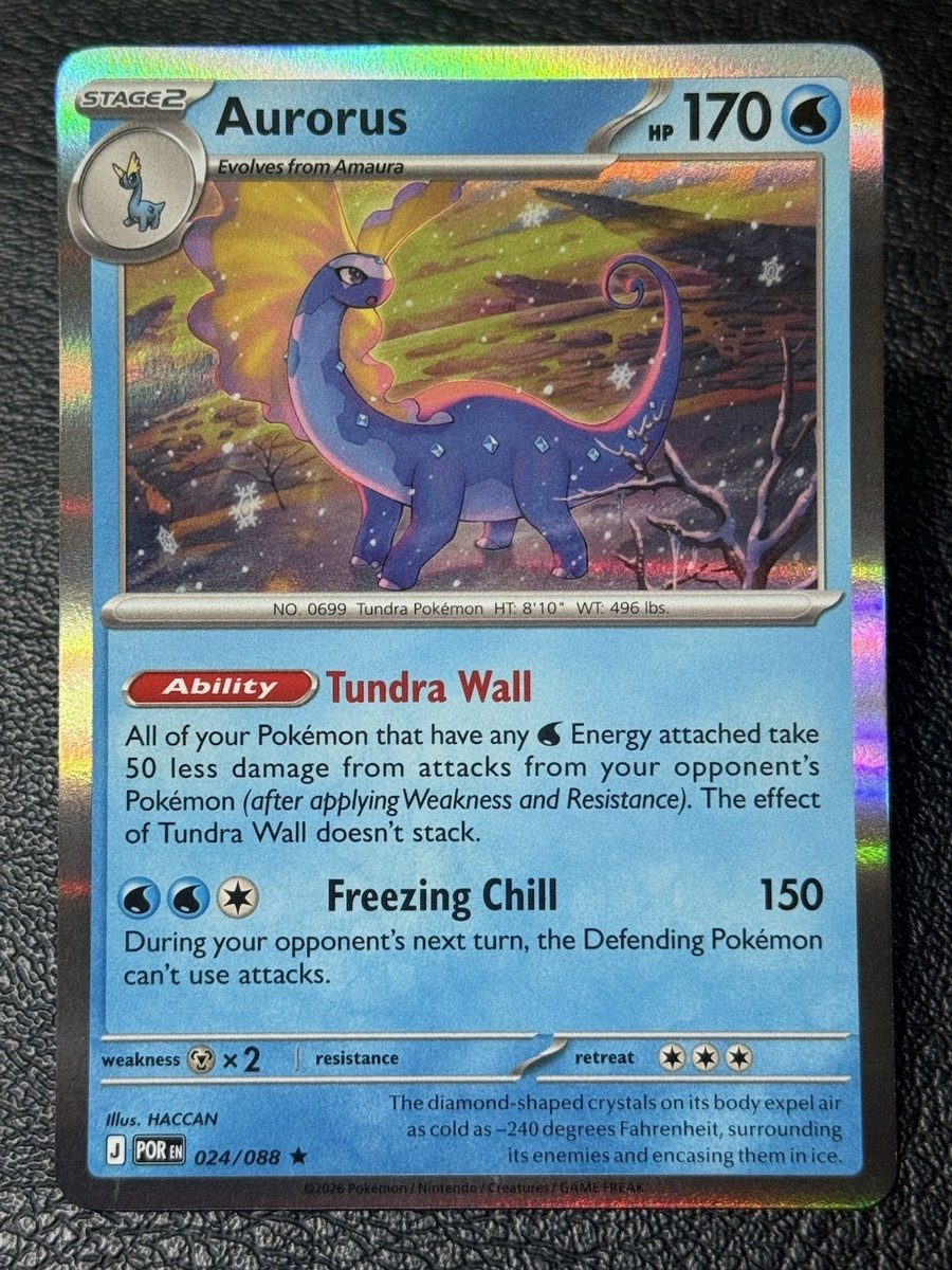 Aurorus 024/088 - Holo Rare - Pokémon TCG: Perfect Order - English