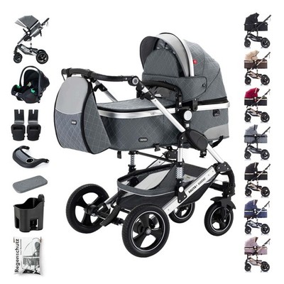 Daliya  BAMBIMO 3in1 Kinderwagen Buggy Babyschale XXL-Set