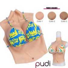 C-G Cup Realistic Fake Boobs Half Body Silicone Breast Forms Breast Plate
