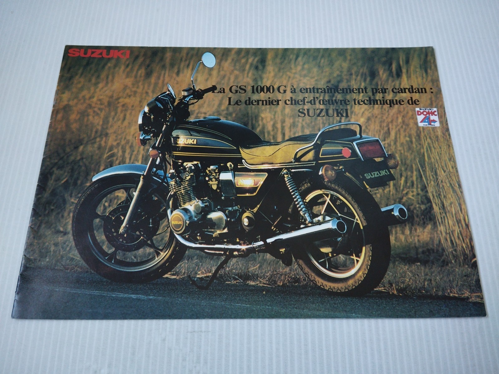 Catalogue Suzuki GS 1000 G 1980 authentique brochure publicitaire moto de collection