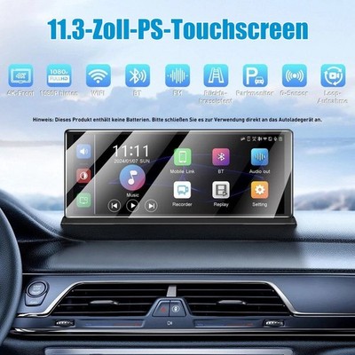 4K 11.3 Zoll Wireless Android Auto Apple CarPlay Touchscreen Tragbares Autoradio