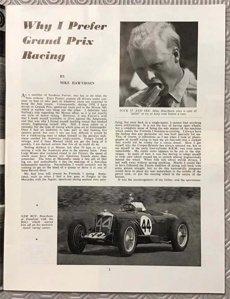 HIGH PERFORMANCE CARS Autosport Publication ROAD TESTS Magazine 1958-59 — 第 3/4 张图片