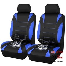 Neoprene Wetsuit Seat Covers, Waterproof Car Seat Covers Front with Blue front