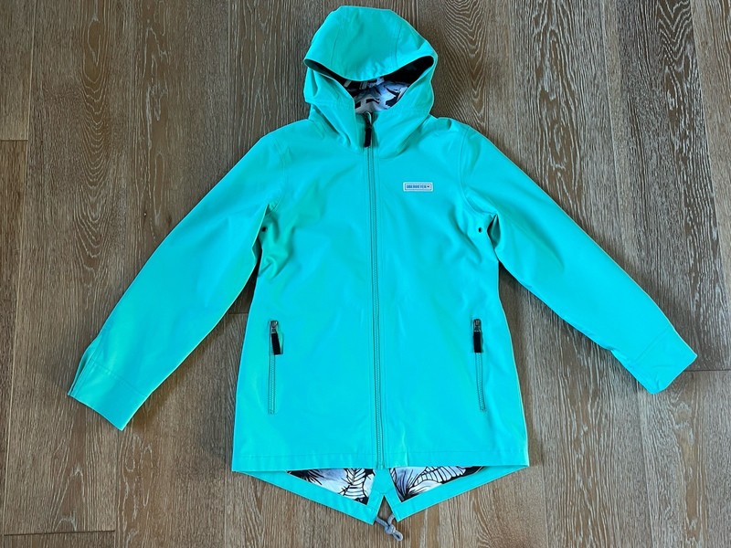 Obermeyer Girls No 4 Shell Jacket In Out To Sea Color Size L(14-16) EUC