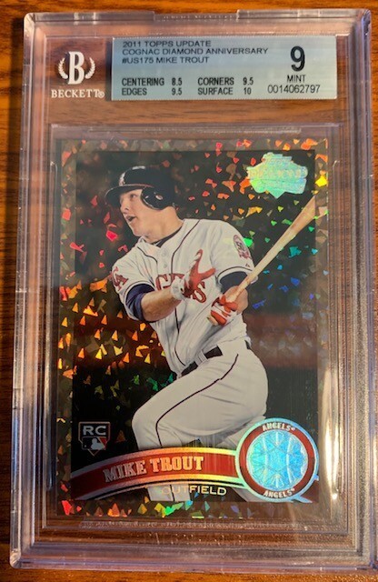 2011 Topps Update Cognac #US175 Mike Trout BGS 9 #0014062797 LA Angels