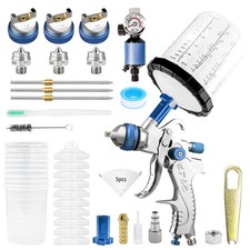 Hvlp Air Paint Spray Gun Kit For Automotive Car Auto Primer 1.41.72.0mm Nozzle