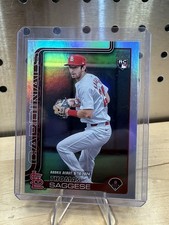 2025 Topps Update Refractor #US21 Thomas Saggese St. Louis Cardinals Rook  Debut