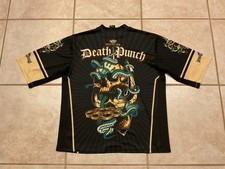 Five Finger Death Punch Jersey Shirt Black 5FDP My Nemesis Octopus Skull Medium 