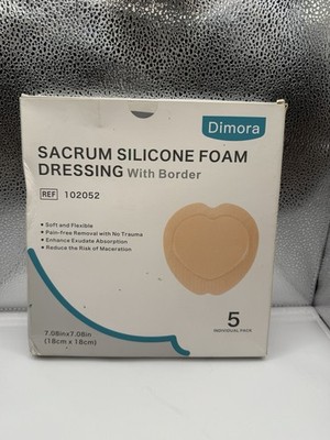 Dimora Sacrum Silicone Foam Dressing w/ Border REF 102052