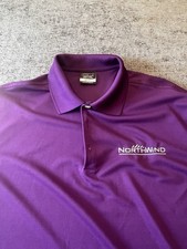 Nike Golf Men  s Polo Shirt Purple Dri-Fit Short Sleeve Size Large
