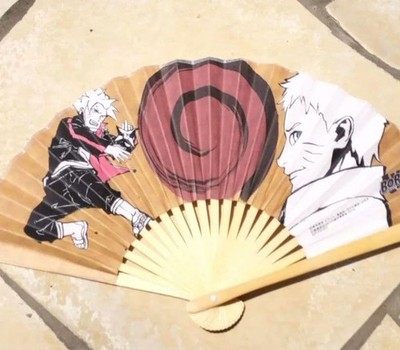 Naruto/Boruto Uzumaki Ver. Folding Fan  Movie PreRelease  Painting,