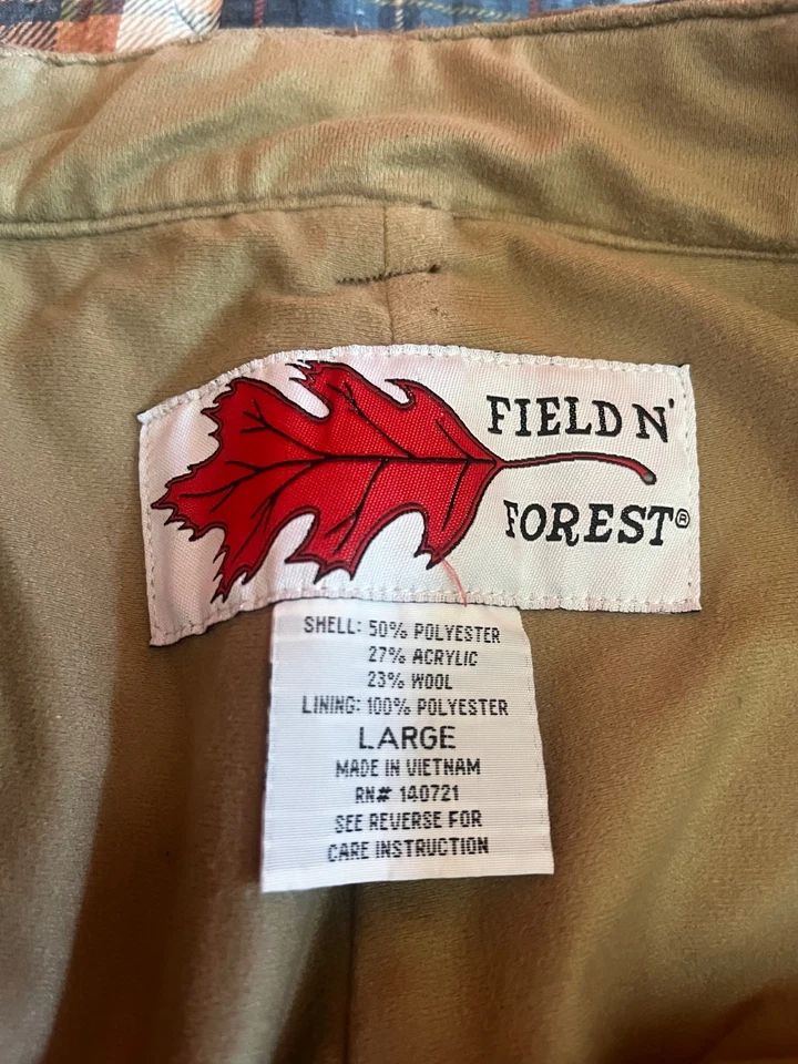 Field N’ Forest 羊毛混纺迷彩狩猎裤男式 L 码 — 第 2/4 张图片