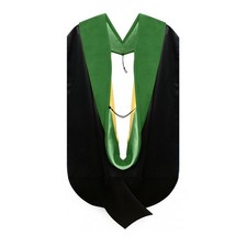 Doctor of Medicine Hood - Kelly Green  Gold