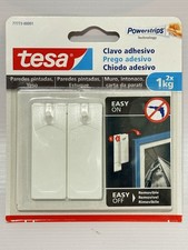 Tesa Adhesive Nails 2 x 1kg | Powerstrips Hooks for Painted Walls & Wallpaper