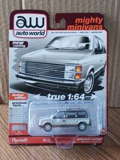 AUTO WORLD: "1985 Plymouth Voyager" Mighty Minivans 1:64 NIP- 2023