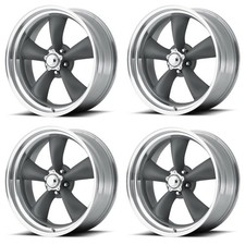 Set 4 17 American Racing Vn215 Classic Torq Thrust Ii 17x8 5x4.75 8mm Gray Rims