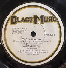 SOUTH AFRICA 45~BABSY MLANGENI~THOLA MAKOTI / MALETSATSI~BLACK MUSIC 7~ZULU~HEAR