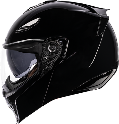 black motorcycle helmet skull cap D.O.T. Daytona Skull Cap Jr.- Hi-Gloss Black M