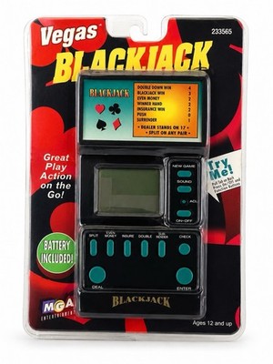 Vintage MGA Vegas Blackjack Electronic Handheld Game NEW Sealed 1990s