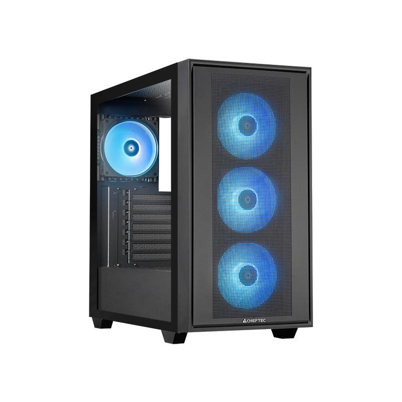 Chieftec Nero Case Pc Gs-03B-Op Midi Tower Rgb - Immagine 2