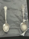(2) Gorham Sterling Silver Demitasse Spoons  4 1/4” & 4"