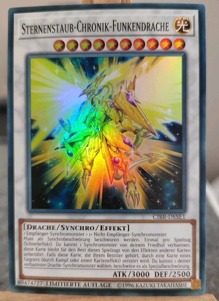 STERNENSTAUB-CHRONIK-FUNKENDRACHE - CIBR-DESE1 Super Rare / NM LIM. Synchro 10⭐ - Bild 1 von 2