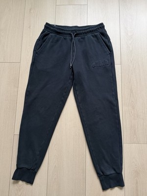 PUMA Men's Jogger Pants Size M Black Drawstring Elastic Waist Pockets