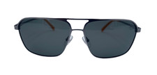 Timberland Men's Sunglasses Matte Gunmetal Full Rim Rectangular Polarized