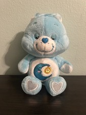 Vintage Care Bears Bedtime Bear 8" Stuffed Plush Animal 2002