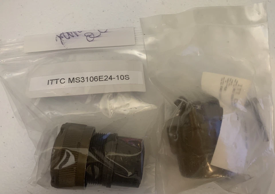NEW 024274-0036 MS3106E24-10S CONNECTOR ITTC ITT CANNON MADE IN USA - Image 3 of 4