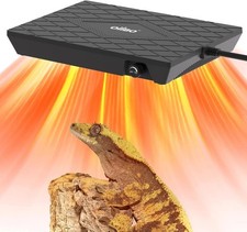 Reptile Heating Panel Temperature Adjustable Heat Panel Fan for Terrariums, Ener