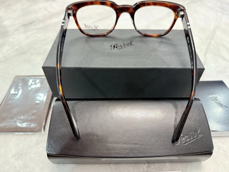 Gafas unisex transparentes PERSOL PO3325V 24 Havana 50 mm Foto 3 de 4
