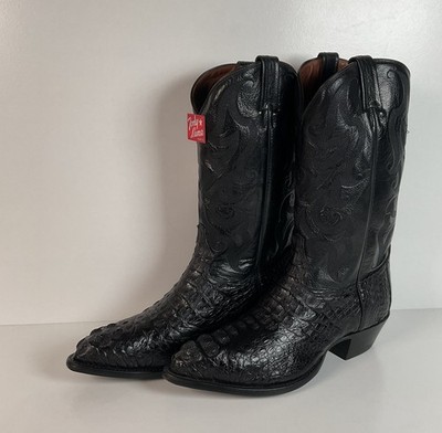 Tony Lama Royal Caiman Cowboy Boots | Exotic | Hornback | USA Made | 12 D