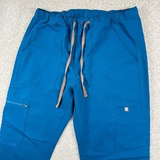 FIGS Scrub Pants Mens M Blue TM3001 Technical Collection Cargo Straight Leg