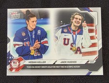 Megan Keller / Jack Hughes 2026 Olympics Topps NOW® - Card 19