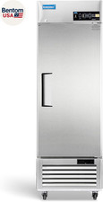 27" W Commercial Refrigerator Reach-In 23 Cu.Ft Single Solid Door Stainless Stee