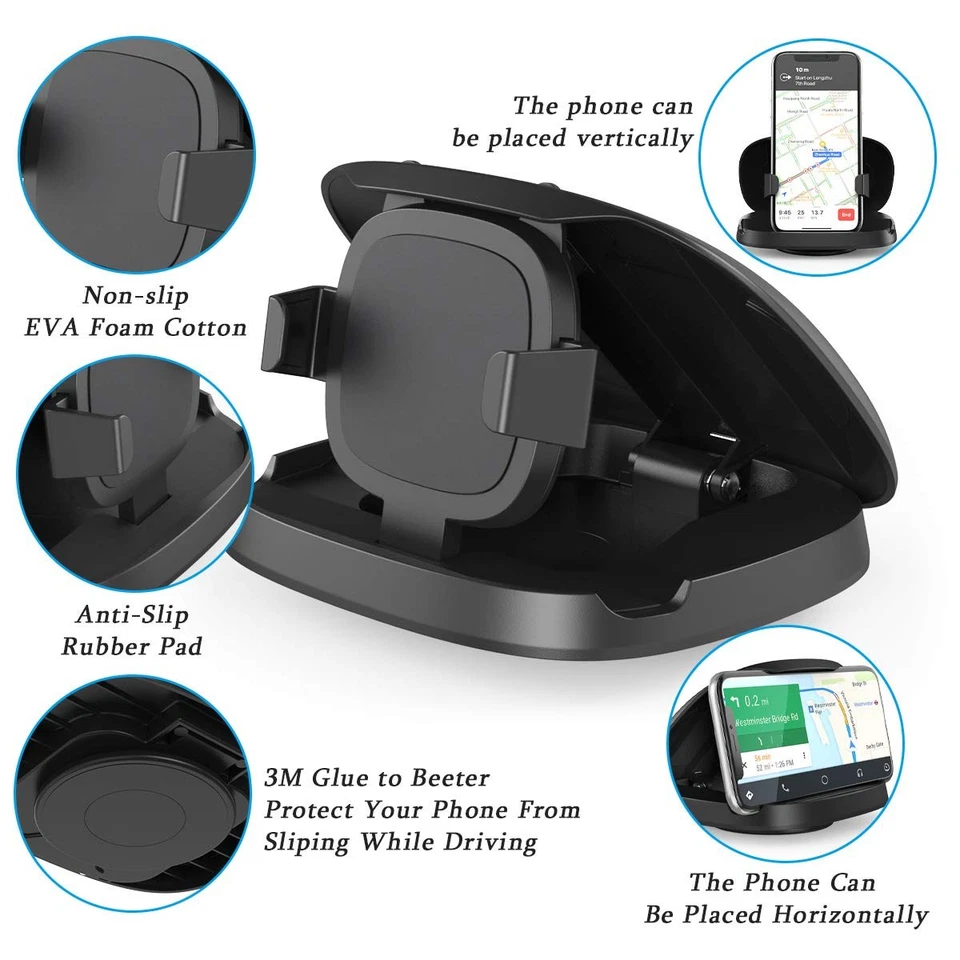 Cell Phone Holder for Car, Vertical Horizontal Car Phone Mount with 360° Rota... - Image 2 of 4